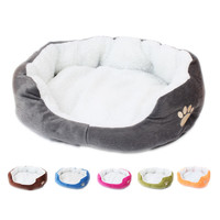 Fournitures pour animaux de compagnie en gros tissu doux et durable lit de luxe pour chien chat lit lavable pour animal de compagnie pour chiot PP coton doux canapé lit pour chien