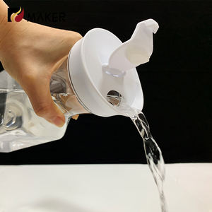 Vente en gros de <span class=keywords><strong>carafe</strong></span> en plastique PET transparente de 1 L pour jus, thé glacé, bouteille sans BPA de 1000 ml, <span class=keywords><strong>carafe</strong></span> unique, presse-agrumes, pichet <span class=keywords><strong>à</strong></span> eau froide <span class=keywords><strong>avec</strong></span> couvercle - Product Image 3