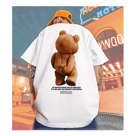 2023 Modes Vrezen Grote Maat 100% Katoenen Benodigdheden Oversized Hiphop T-Shirts Grafisch Custom Heren T-Shirt