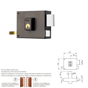 Serratura Destra Yale 125-/hpr/ 8/ - Product Image 2