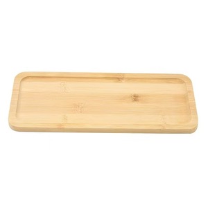 Plateau à pizza et à steak en bois massif de style japonais avec poignée en bois, planche à pizza ronde en bambou, plateau à pizza double face. - Product Image 5