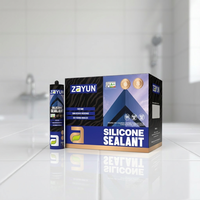 Mastic silicone transparent ZhongGuiYuan pour aquarium, résistant aux acides et à la moisissure, adhésif pour verre, étanche, résistant aux intempéries et anti-âge