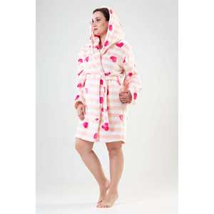 ชุดนอนผู้หญิงไซส์ XXL ผ้าเนื้อนุ่ม มีฮู้ด แขนยาว มีกระเป๋า ชุดคลุมสั้น - Product Image 4