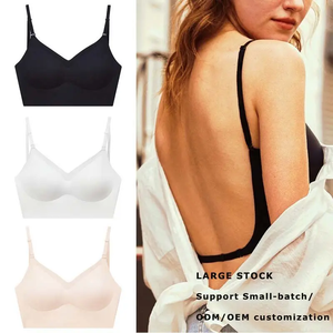 ชุดบราสตรีแบบเต็มตัวสวมใส่สบายชุดบราเปิดหลังมีสายรัดชุดชั้นในเซ็กซี่ชุดชั้นในดีไซน์ใหม่ - Product Image 5