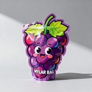 Bolsas de Mylar con Corte Troquelado Holográfico y UV Localizado, Impresión Interior Personalizada, Caja de Papel para Cereales de 3.5g, Bolsa de Mylar de 3.5 con Caja - Product Image 4