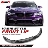 Lame de séparation avant en fibre de carbone sèche ZESON style VS pour BMW M3 F80 M4 F82 F83 2014-2018