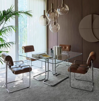 Fauteuil de salle à manger moderne en métal chromé, chaise d'appoint capitonnée vintage, chaise d'appoint de loisirs de style mid-century pour restaurant et hôtel