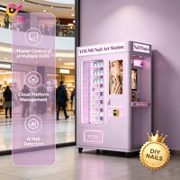 Distributeur automatique d'imprimantes à ongles à configuration flexible et gestion cloud pour salons et opérations commerciales de beauté