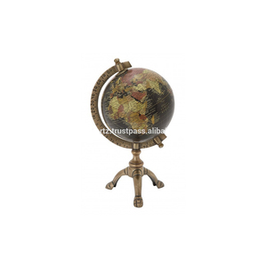 Globe Terrestre Éducatif Écologique Art Déco en Laiton Maximus International - Pour Enfants, Adultes, École, Maison, Bureau - Product Image 1