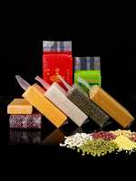 Économiseur d'emballage en plastique transparent de qualité alimentaire scellant sous vide rouleaux brique sac d'emballage de riz carré 5kg 10kg