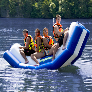 Bateau à bascule gonflable amusant pour parc aquatique, jeux aquatiques d'été, jeux aquatiques flottants pour lac et mer - Product Image 6