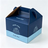 Boîte à gâteau d'anniversaire en gros, emballage personnalisé de haute qualité pour gâteaux et snacks de boulangerie