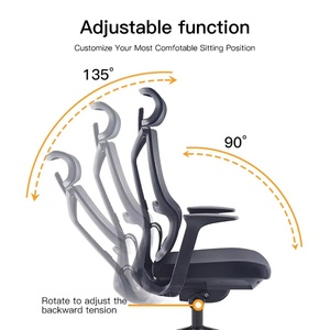 Chaise de bureau orthopédique économique avec dossier en maille respirante et hauteur réglable pour petits postes de travail de bureau - Product Image 2