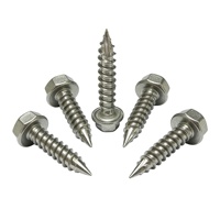 Vis à bois SS304 à embase hexagonale autotaraudeuse métrique M5 à M10 en acier inoxydable