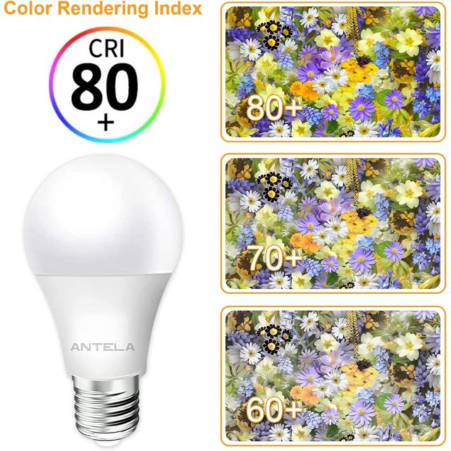Antela Led Bulb E27 8.5W 806Lm 95 Cool White 6500K CRI 80+ Plastic A19 25000H Manual Button Switch CE Certified