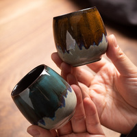 Tasse à thé Master's Cup, style four, avec glaçure fluide, petite tasse à espresso en céramique peinte à la main, 80 ml