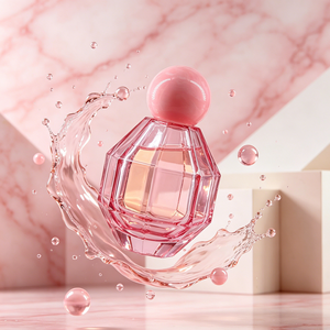 Atomizador de Perfume de Vidrio Facetado Rosa de 100 ml, con Forma de <span class=keywords><strong>Granada</strong></span>, Personalizado y de Lujo, con Tapa de Bola - Product Image 4