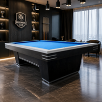 Mesa de billar comercial de diseño moderno de 8, 9 y 10 pies, mesa de billar coreana de lujo de 3 bandas, mesa de billar Hollywood en venta