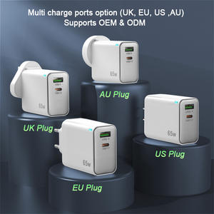 ทีเคที เอ+ซี ขายส่ง ที่ชาร์จติดผนังแบบเร็ว 65 วัตต์ PD ชนิด Type-C พร้อมเอาต์พุต 5V/2.4A วัสดุ GaN รองรับ QC3.0 สำหรับ <span class=keywords><strong>Samsung</strong></span> S25 Ultra - Product Image 5