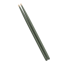 Factory Wholesale Custom Metallic Gold Green Drumsticks North American Hickory Ash Wood Drum Sticks Percussion Accessories