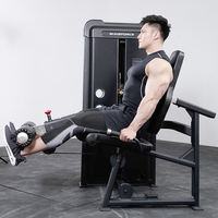Alat Fitness Komersial dari Paduan Aluminium Hammers Strength Horizontal Leg Extension Trainer Desain Double Holder 72kg/Opsi