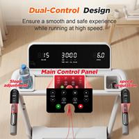 Caminadora Blanca para el Hogar, Funcionamiento Silencioso, 2.5 HP, Capacidad de 150 kg, Inclinación Automática, Aplicación Inteligente, Máquina para Correr y Hacer Ejercicio en Casa