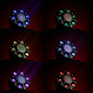 Mini Cabeza Móvil de 150W, Luz de Escenario 6 en 1 RGBW con Beam, Láser, Estrobo y <span class=keywords><strong>Halo</strong></span>, DMX512, Activación por Sonido, para Bar, KTV, Fiesta, Venta al por Mayor - Product Image 6