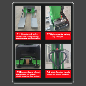 Apilador Autocargable <span class=keywords><strong>de</strong></span> 1T, Apilador con Horquillas, Sistema <span class=keywords><strong>de</strong></span> Elevación Hidráulico, Apilador Portátil Montado para Logística Urbana <span class=keywords><strong>y</strong></span> Entrega - Product Image 4