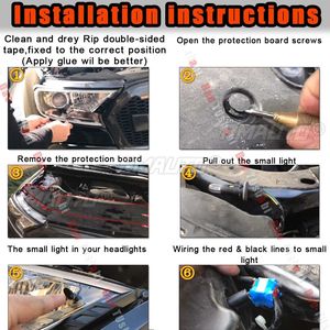 Couvre-phare LED dynamique DRL clignotant blanc ambre en ABS pour FORD RANGER T6 WILDTRAK 2015 2016 2017 2018 - Product Image 6