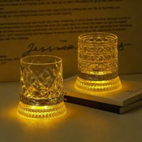 Verre à whisky de luxe personnalisé avec base rotative, verre à décompression haut de gamme pour la maison, verre à vin exquis, verre à soda