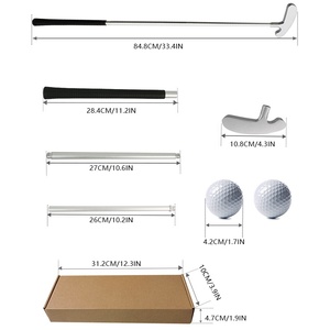 <span class=keywords><strong>Putter</strong></span> de Golf Desmontable de Tres Secciones, de Aleación de Aluminio, Doble Cara, para Práctica, Modelo ZH-P665 - Product Image 5