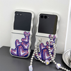 Funda Protectora para Motorola Razr 40 Ultra con Cordón, Estilo Femenino, Impresión Personalizada - Product Image 3