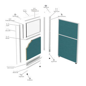 โต๊ะทำงานไม้รูปตัวแอลโซลูชันเฟอร์นิเจอร์เชิงพาณิชย์ - Product Image 6