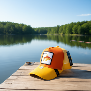 Casquette de camionneur Cud à 6 panneaux en maille, réglable et respirante, pour la pêche, printemps-été, unisexe, adulte, décontractée - Product Image 2
