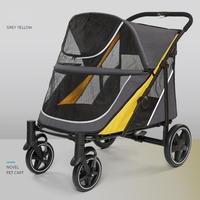 Chariot de transport XT TC-45, chariot de camping pliable en acier au carbone de taille moyenne, poussette pour animaux de compagnie, pliage en un clic, roues pivotantes