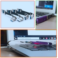 Câble d'extension FFC FPV plat USB 3.0 mâle-femelle avec port coudé à 90 degrés, emballé