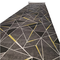 Tapis en boucle de polyester imprimé en 3D sur mesure 4*50m/rouleau, moderne, écologique, résistant à l'usure, fabriqué à la machine pour la maison, le billard, le golf