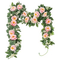 YL Vente en gros Décoration de fête en plastique écologique durable, fleur artificielle, plante suspendue de style forêt pour mariage, verte