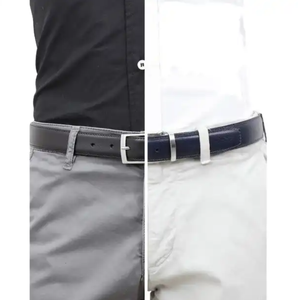 Cinture in vera pelle di lusso firmate fatte a mano reversibili a due lati eleganti alla moda personalizzate - Product Image 3