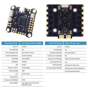 Controlador de Vuelo XFlight HAKRC F4551 Aio S90A 4 en 1 ESC, Controlador de Velocidad para Drones, Componentes para Drones - Product Image 6