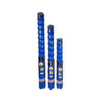 Pompe submersible multi-étages à haute pression pour puits profond, alimentation électrique, en fonte, pour systèmes de drainage et d'irrigation, garantie 1 an