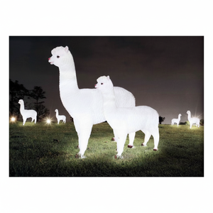 Luces LED 3D con Forma de Alpaca, Personalizadas, IP65, Material de Resina Transparente y Fibra de Vidrio, para Jardín, Césped, Festivales, Navidad - Product Image 1