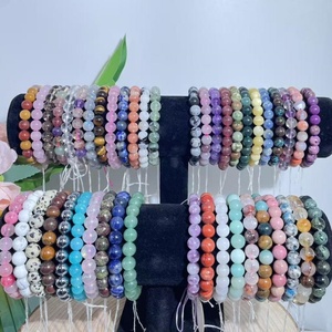 ขายส่งกำไลข้อมือวัสดุผสมขนาด 8 มม. งานคริสตัลประดับตกแต่งสำหรับผู้หญิง เหมาะสำหรับเป็นของขวัญและของตกแต่ง - Product Image 3