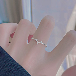 Fox Pattern Women's <b>Ring</b> Open Style Index Finger Simple Luxury Jewelry Gift - Product Image 1