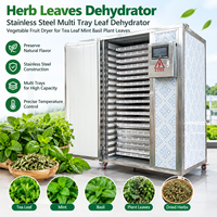Kruidenbladeren Dehydrator Roestvrij Staal Multi-Tray Bladeren Dehydrator Groente Fruit Droger voor Theebladeren Munt Basilicum Plantenbladeren