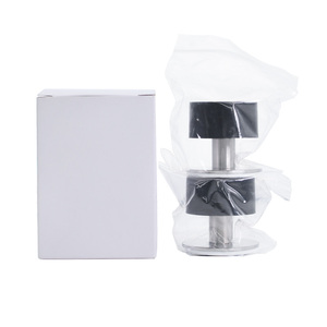 Tope de puerta autoadhesivo, protector de pared, Tope de puerta negro de goma de acero inoxidable montado en la pared - Product Image 3