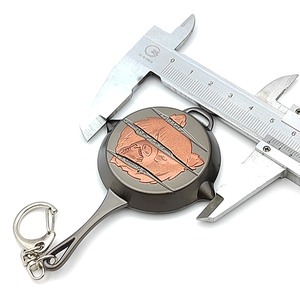 Portachiavi Personalizzato in Lega Metallica 3D con Orso <span class=keywords><strong>Grizzly</strong></span> Ruggente, Personaggio di Film e TV, Vendita Calda - Product Image 2