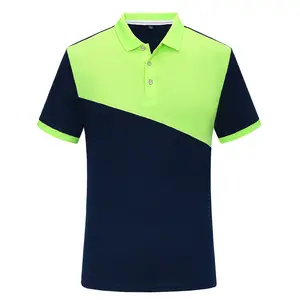 Men's Color Matching Polo T-Shirt Custom Company Work Clothes Short Sleeve High Quality Polo Shirts