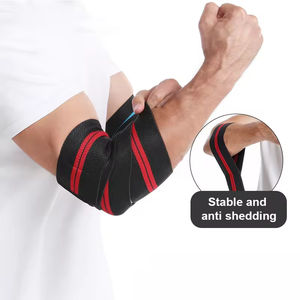 Soporte de compresión para levantamiento de pesas y press de banca, protector de codo para hombres y mujeres, protección atlética para la articulación del codo - Product Image 3