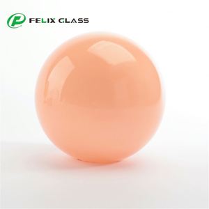 Pantalla de Lámpara LED Redonda Azul Medio de Tamaño Personalizado con Ópalo Rosa y Cristal Blanco, Regulable, para Lámpara Colgante, Cuidado de la Vista - Product Image 6